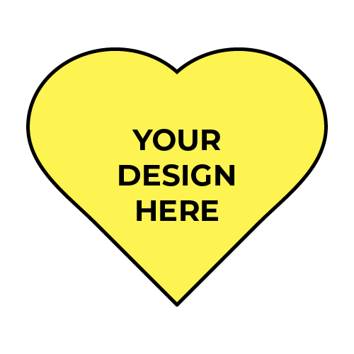 Custom Decal - Heart (Large ~ 10" / 25cm)