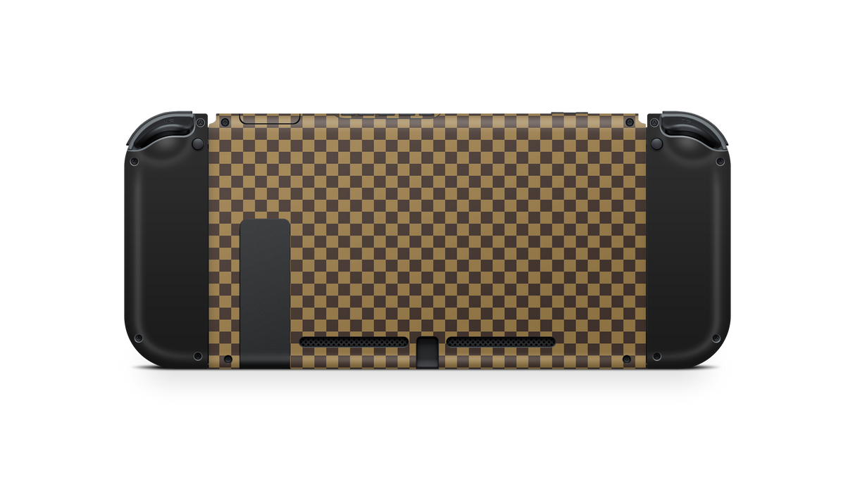 Nintendo Switch 17 Skin Checkers brown