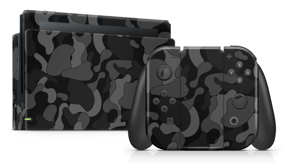 Nintendo Switch 17 Skin Ape Black Camo