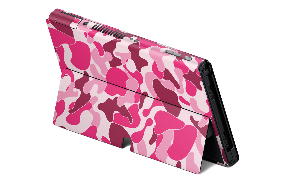 Nintendo Switch OLED Skin Ape Camo Pink