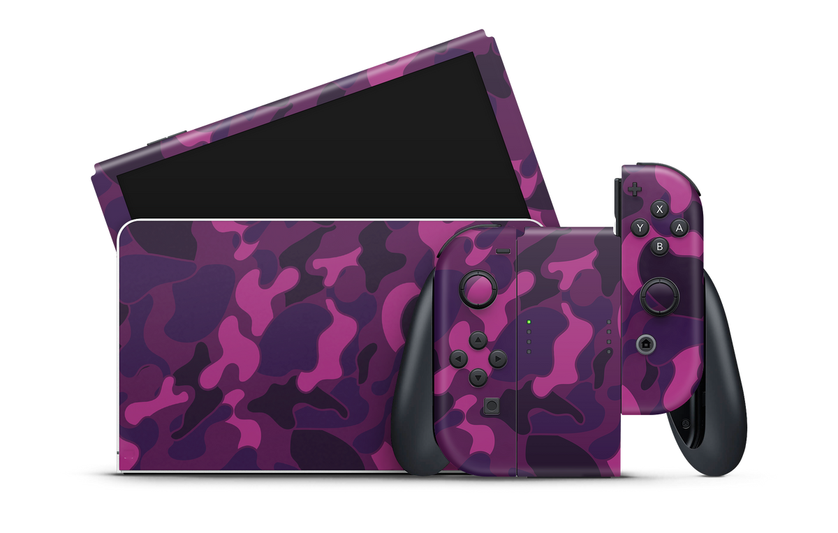 Nintendo Switch OLED Ape Camo Purple
