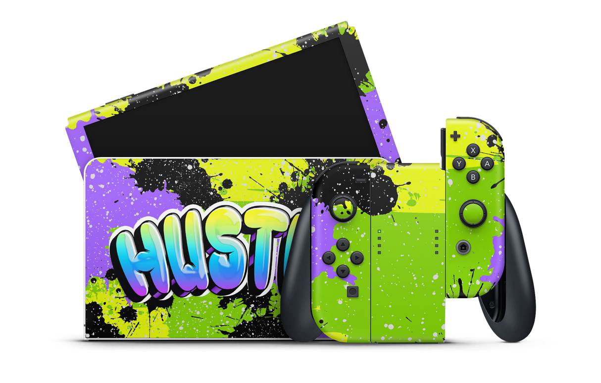 Nintendo Switch OLED Skin Hustle Splash