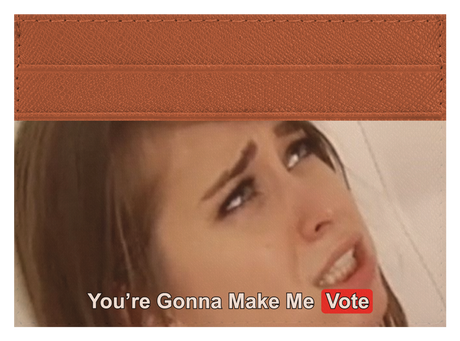 You are gonna make me vote