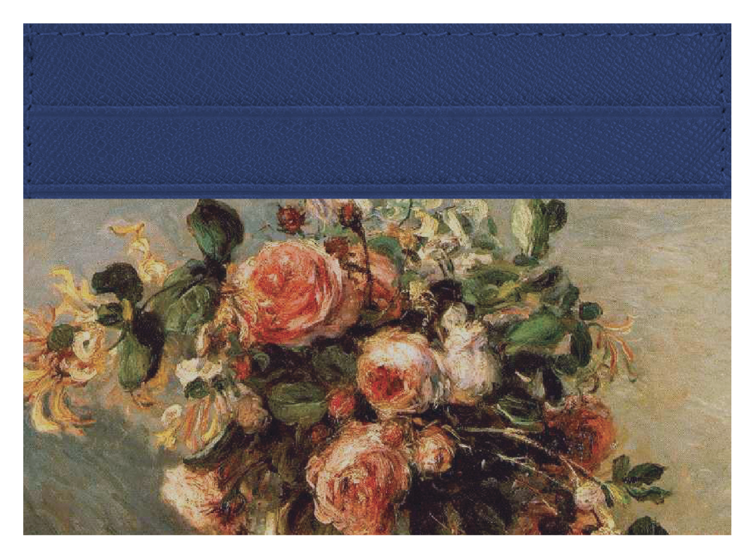 Roses and Jasmine In a Delft Vase