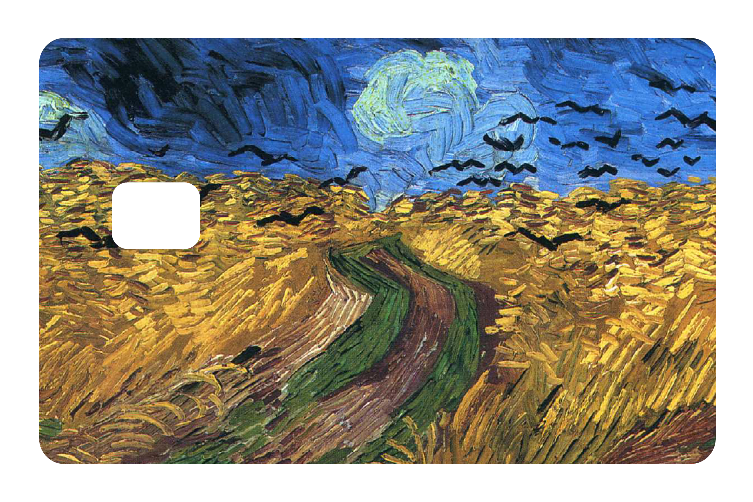 Wheatfield with Crows