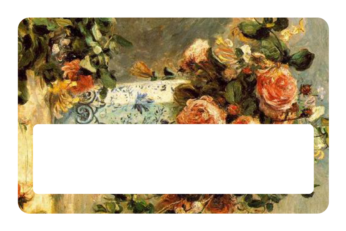 Roses and Jasmine in a Delft Vase