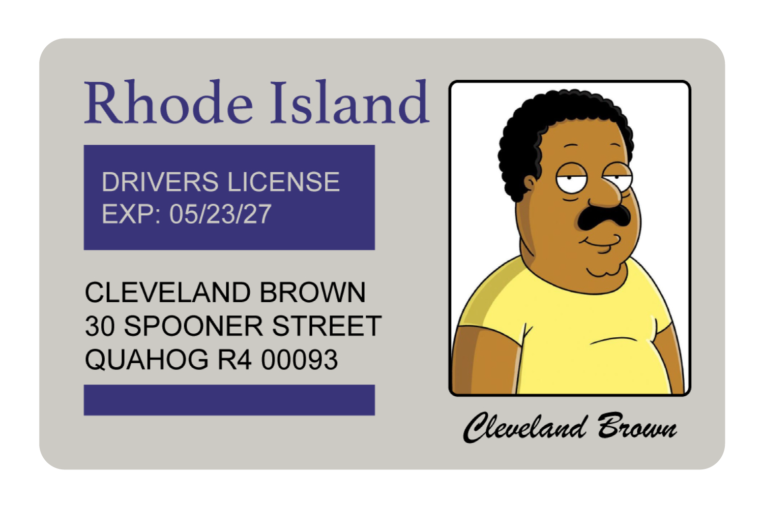 Cleveland Brown License