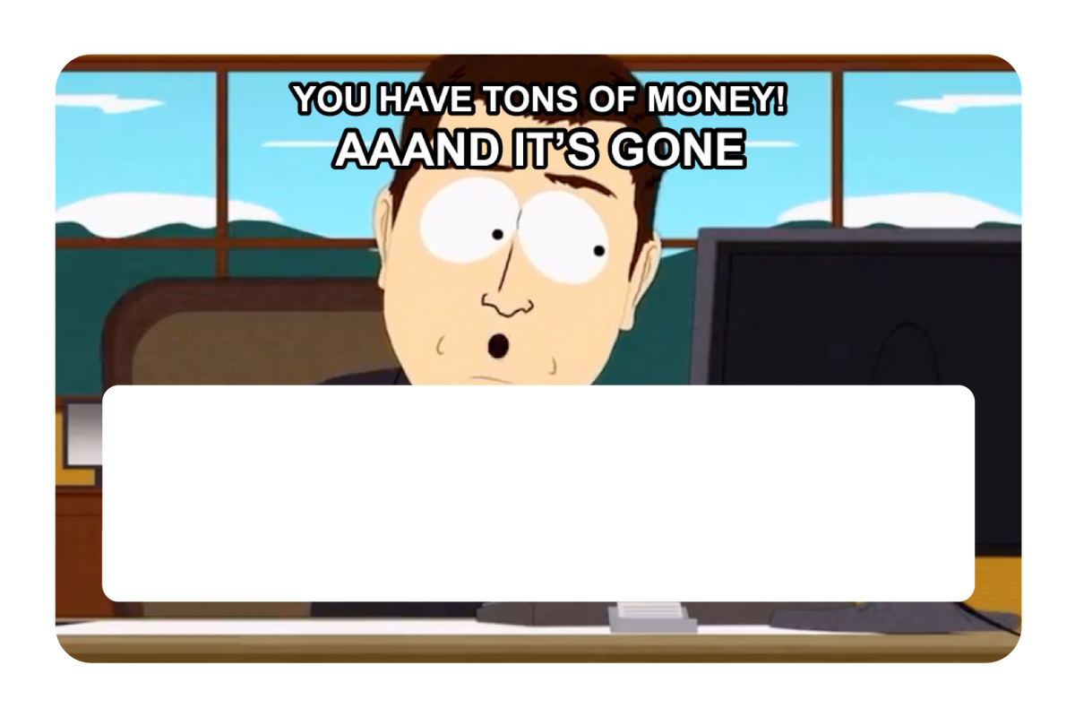 And It's Gone!