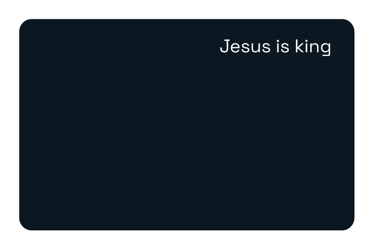 Jesus Is King