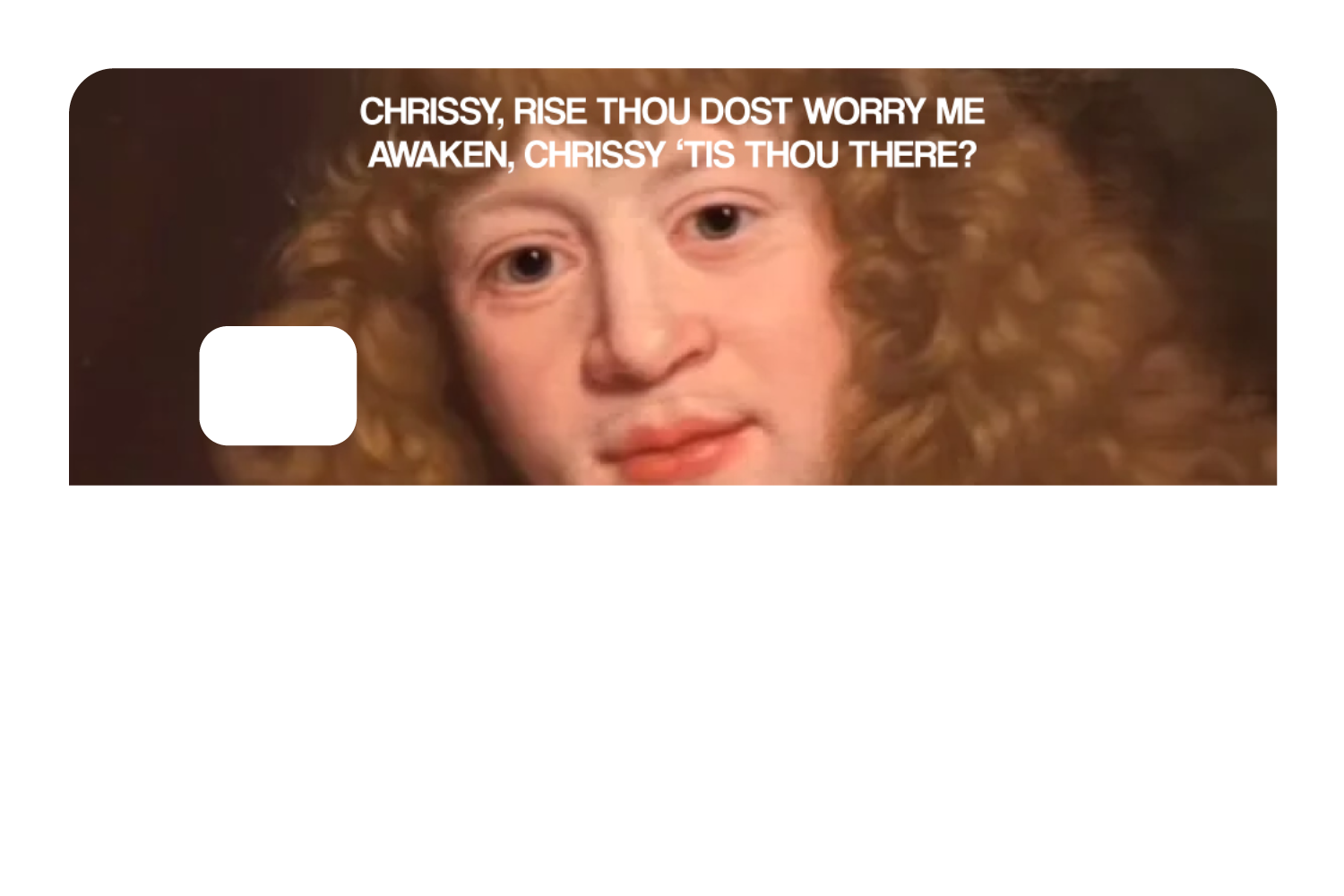 Tis Thou There?