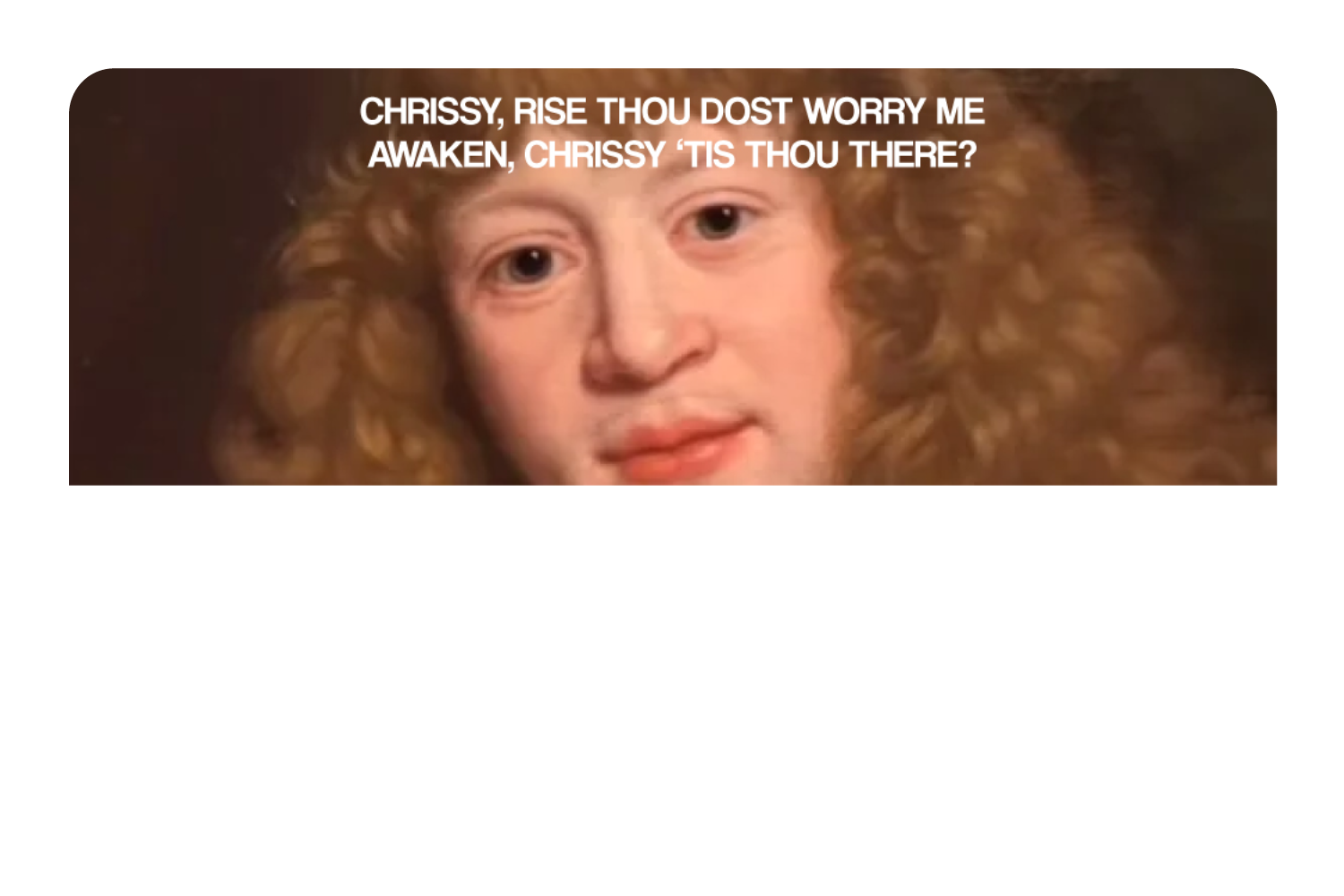 Tis Thou There?