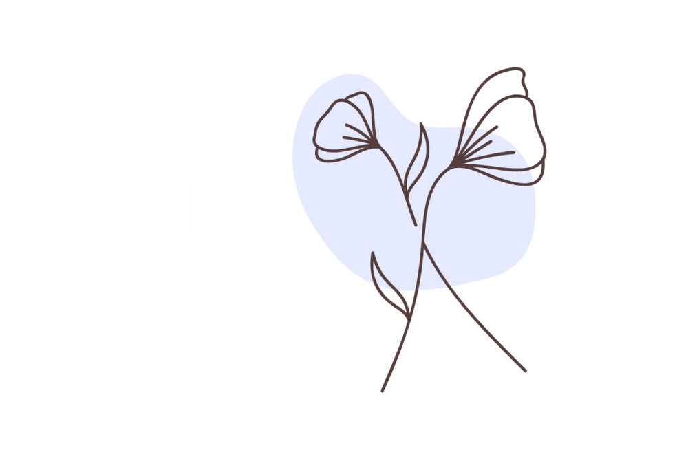 Leaf Doodle Blue