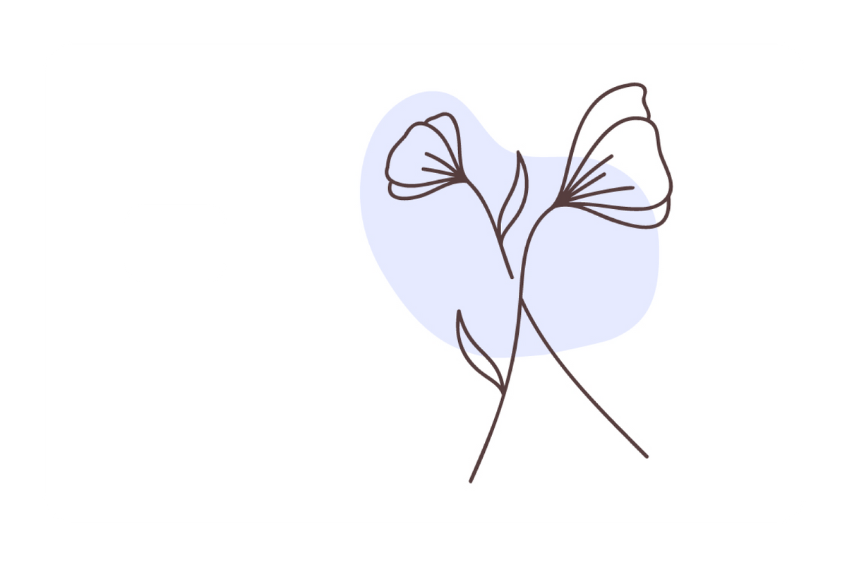 Leaf Doodle Blue