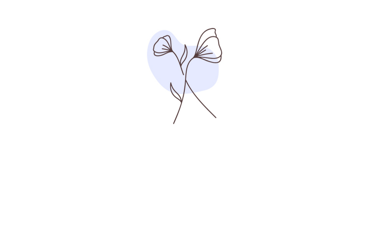 Leaf Doodle Blue