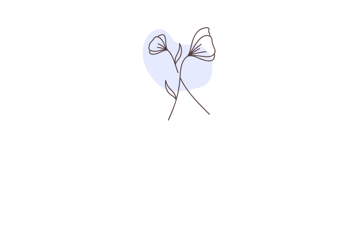 Leaf Doodle Blue