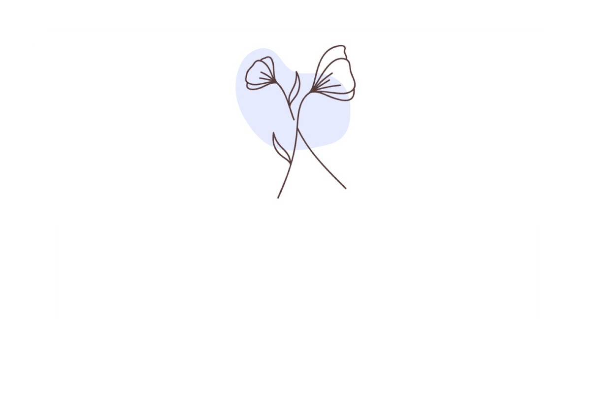 Leaf Doodle Blue