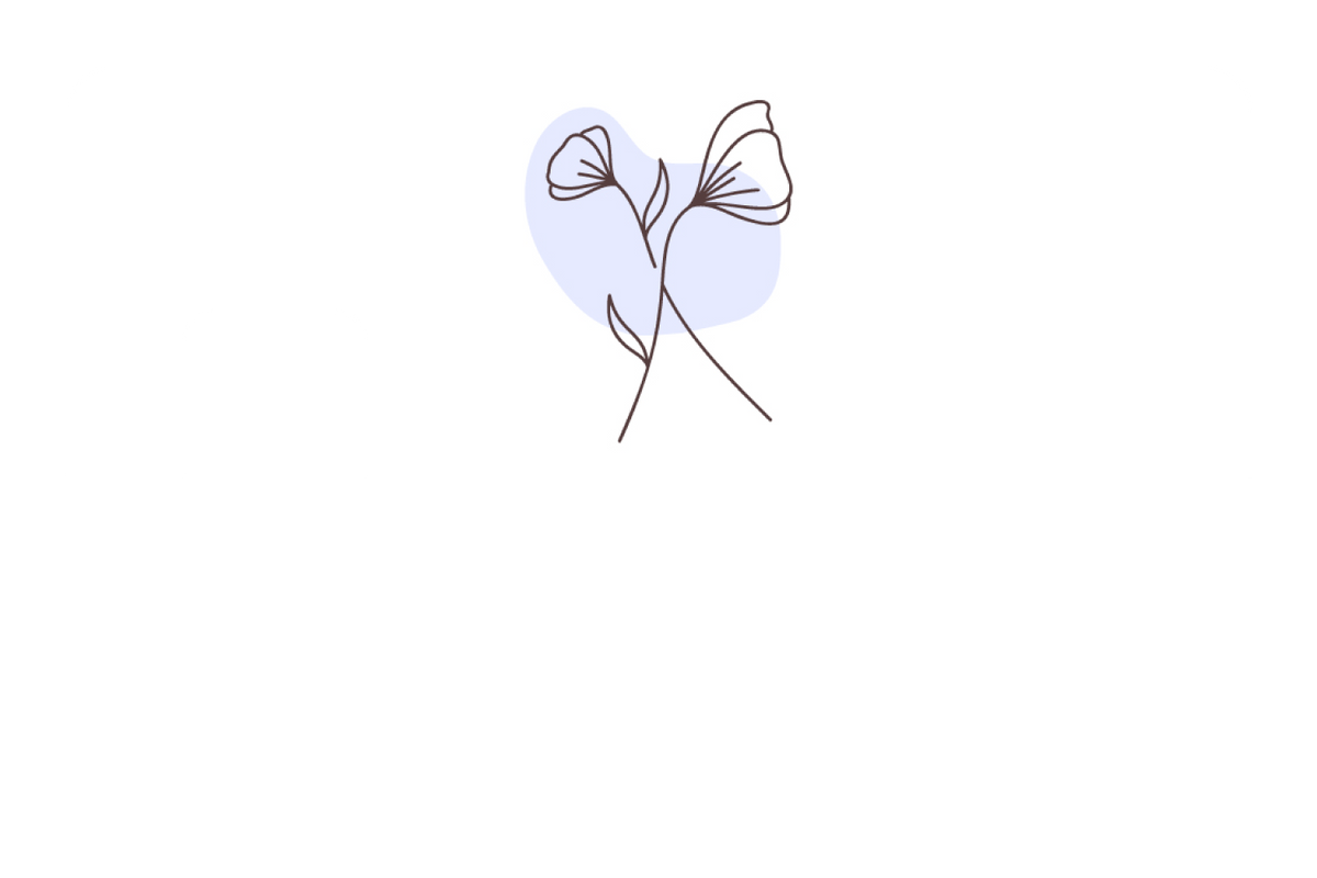 Leaf Doodle Blue