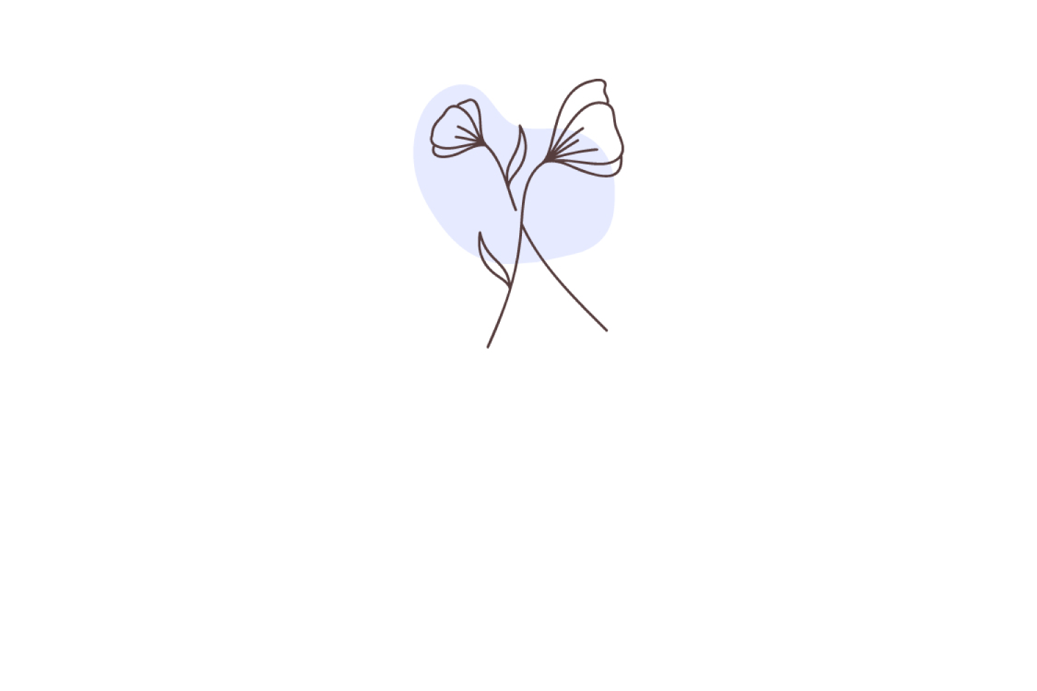 Leaf Doodle Blue