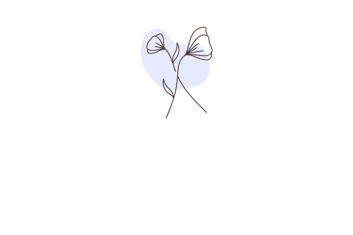 Leaf Doodle Blue