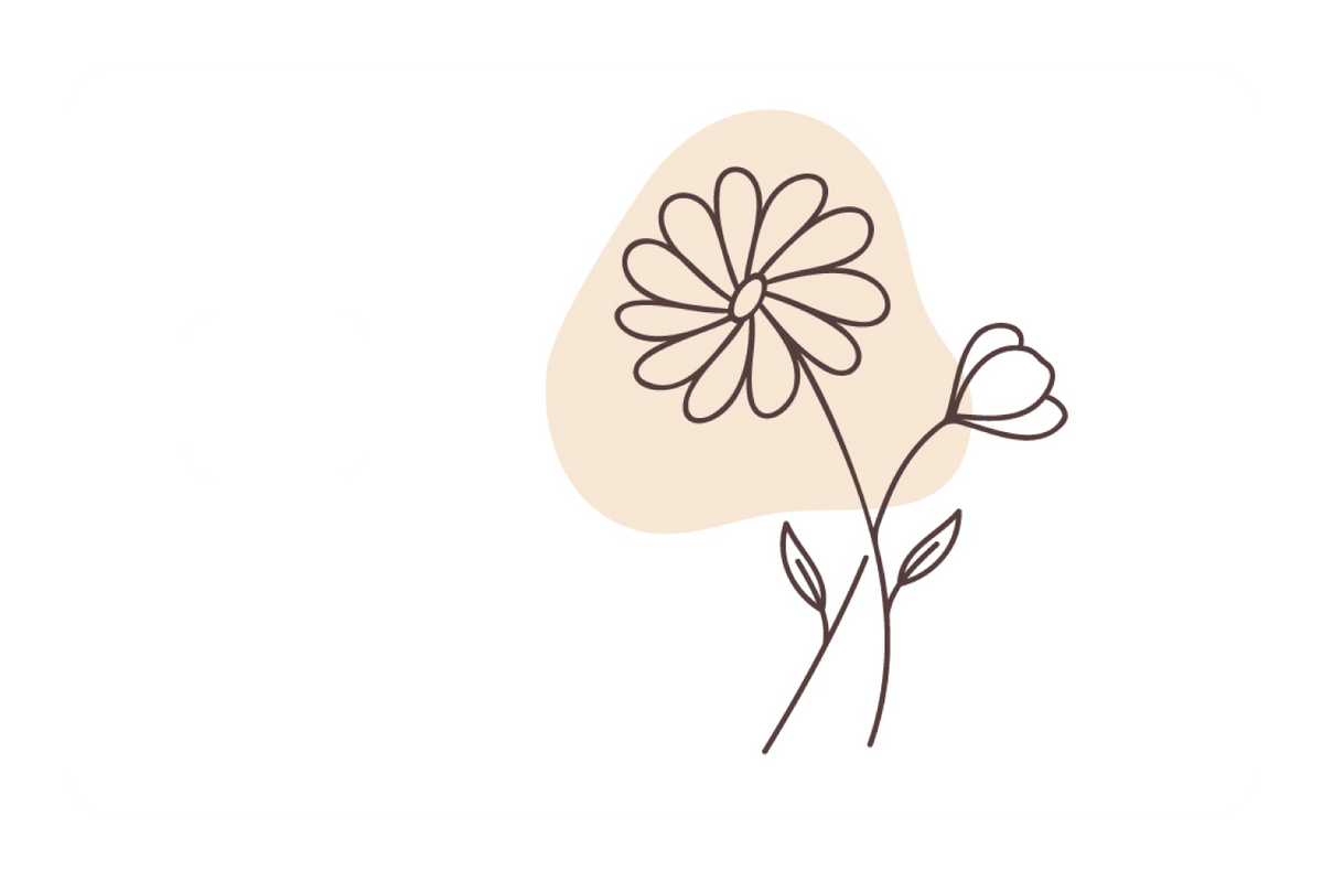 Flower Doodle Orange