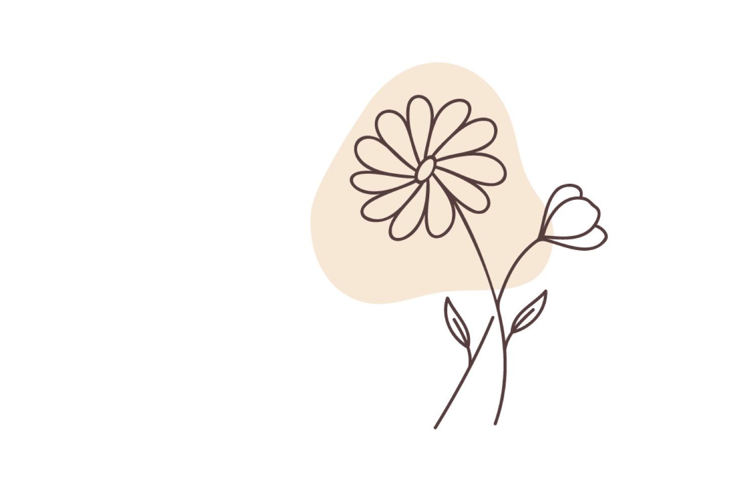 Flower Doodle Orange