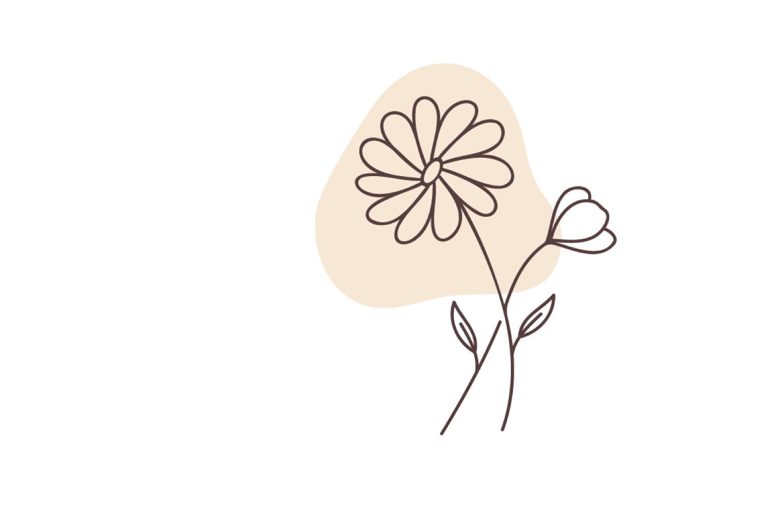 Flower Doodle Orange