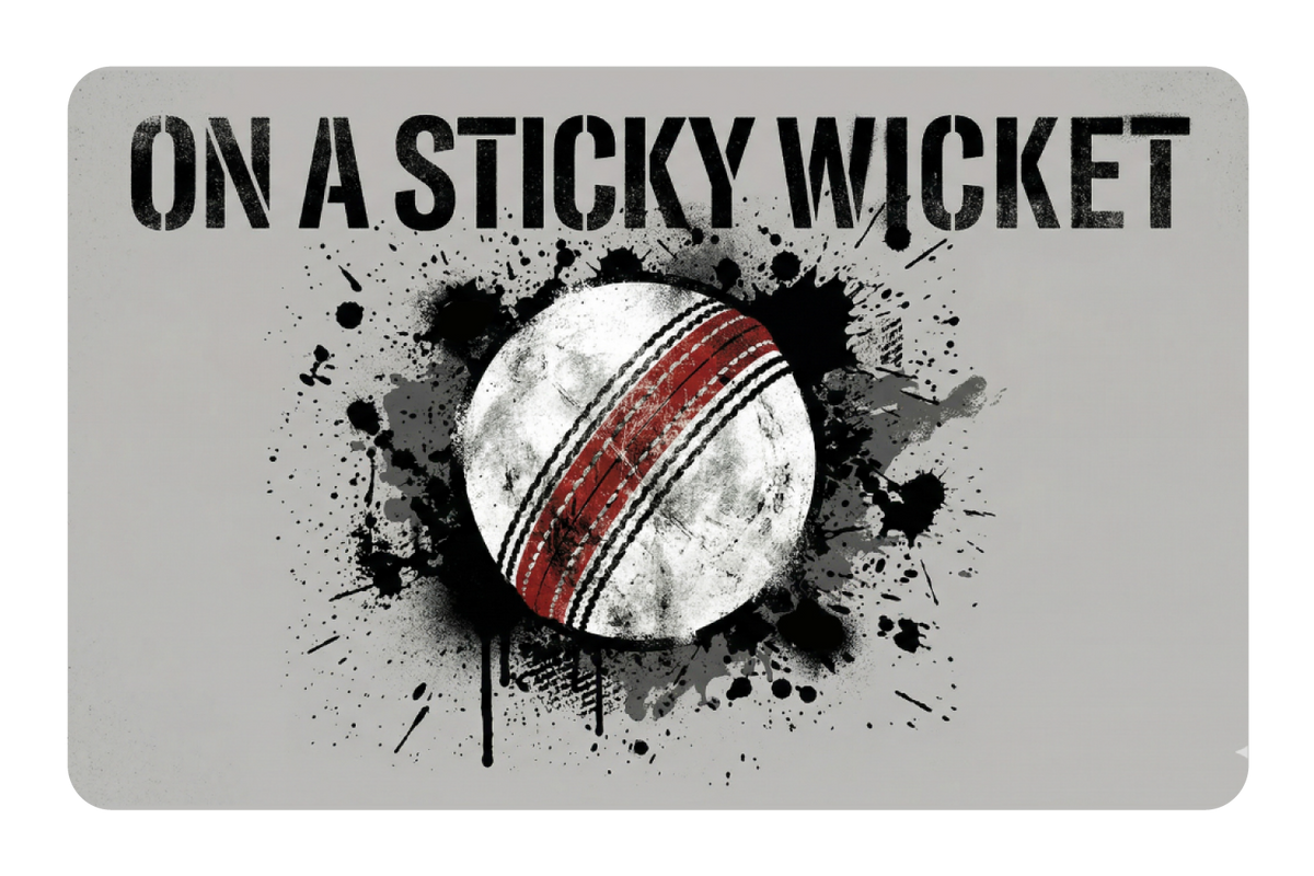 On A Stickey Wicket