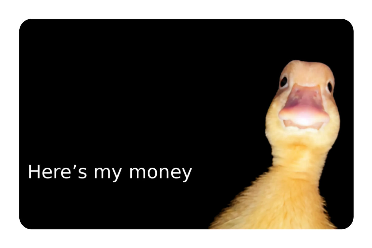 Here's the money
