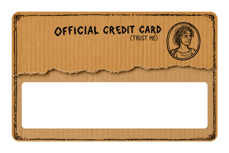 Cardboard Credit Card