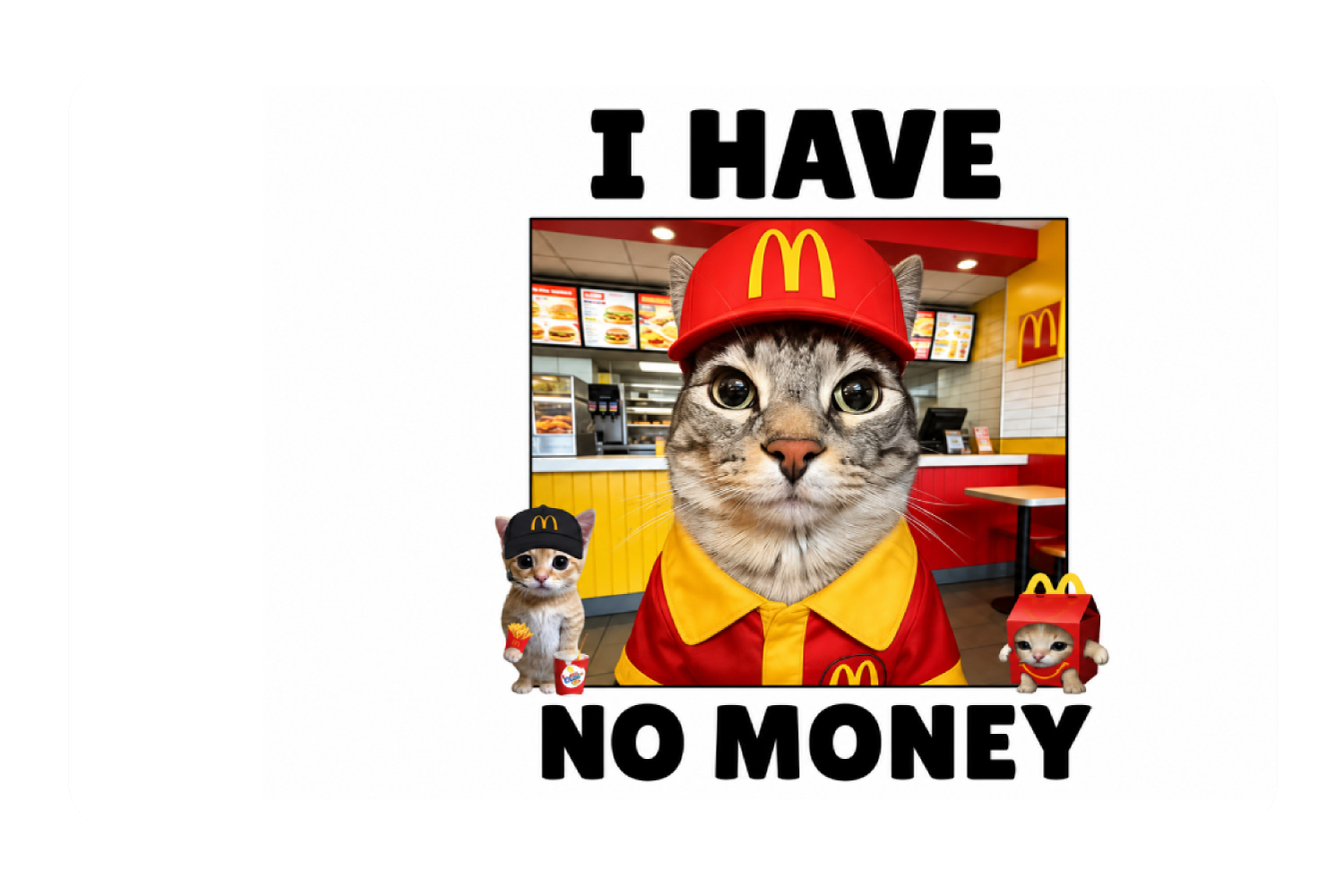I have no money kitty