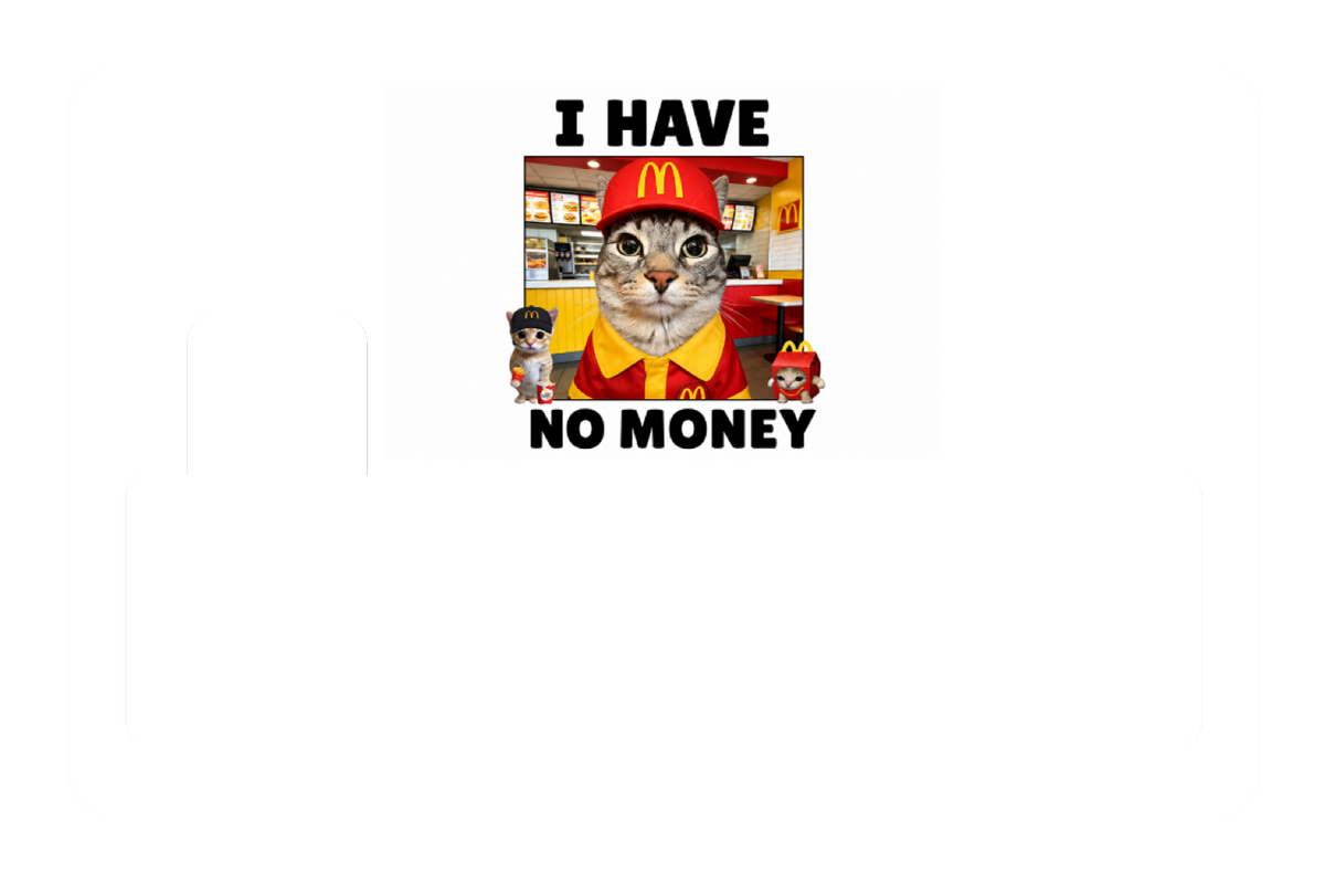 I have no money kitty
