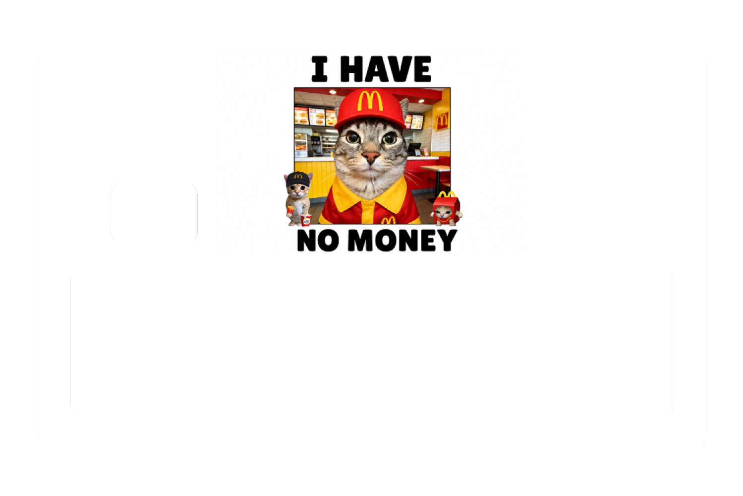 I have no money kitty