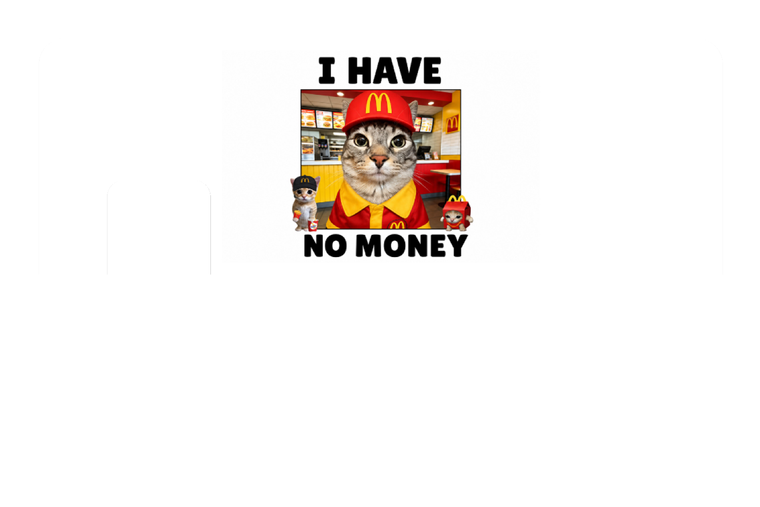 I have no money kitty