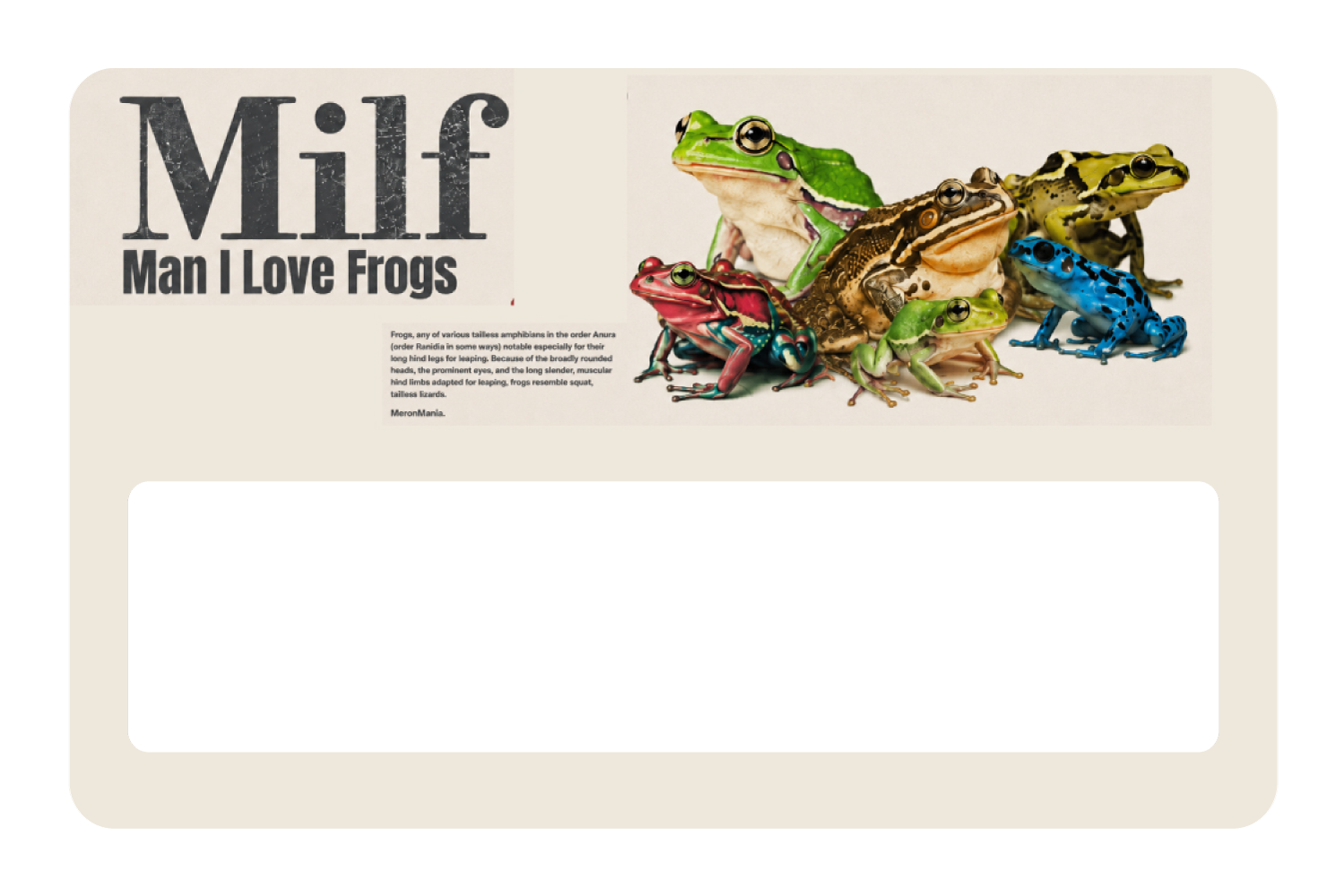 Man, I Love Frogs