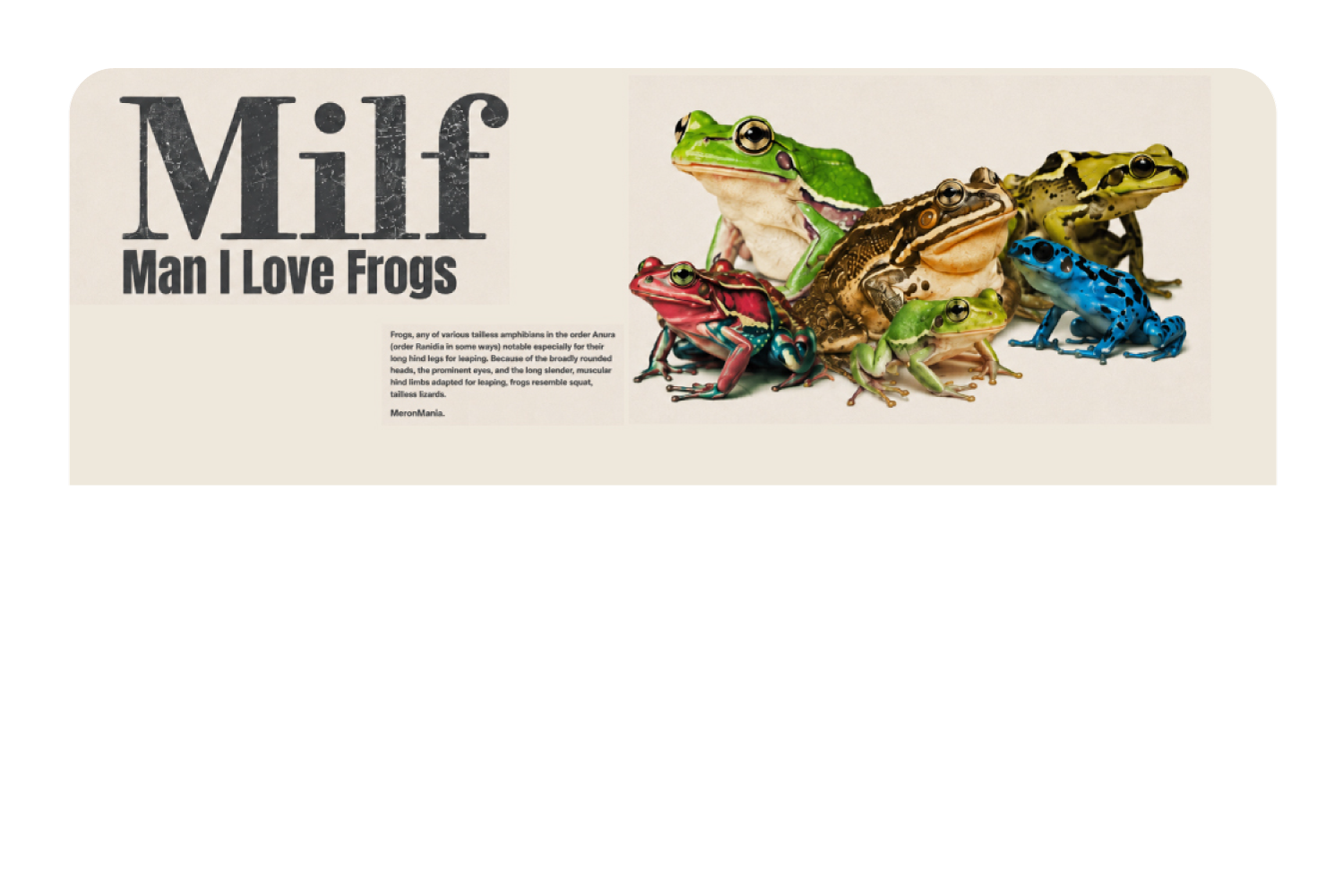 Man, I Love Frogs