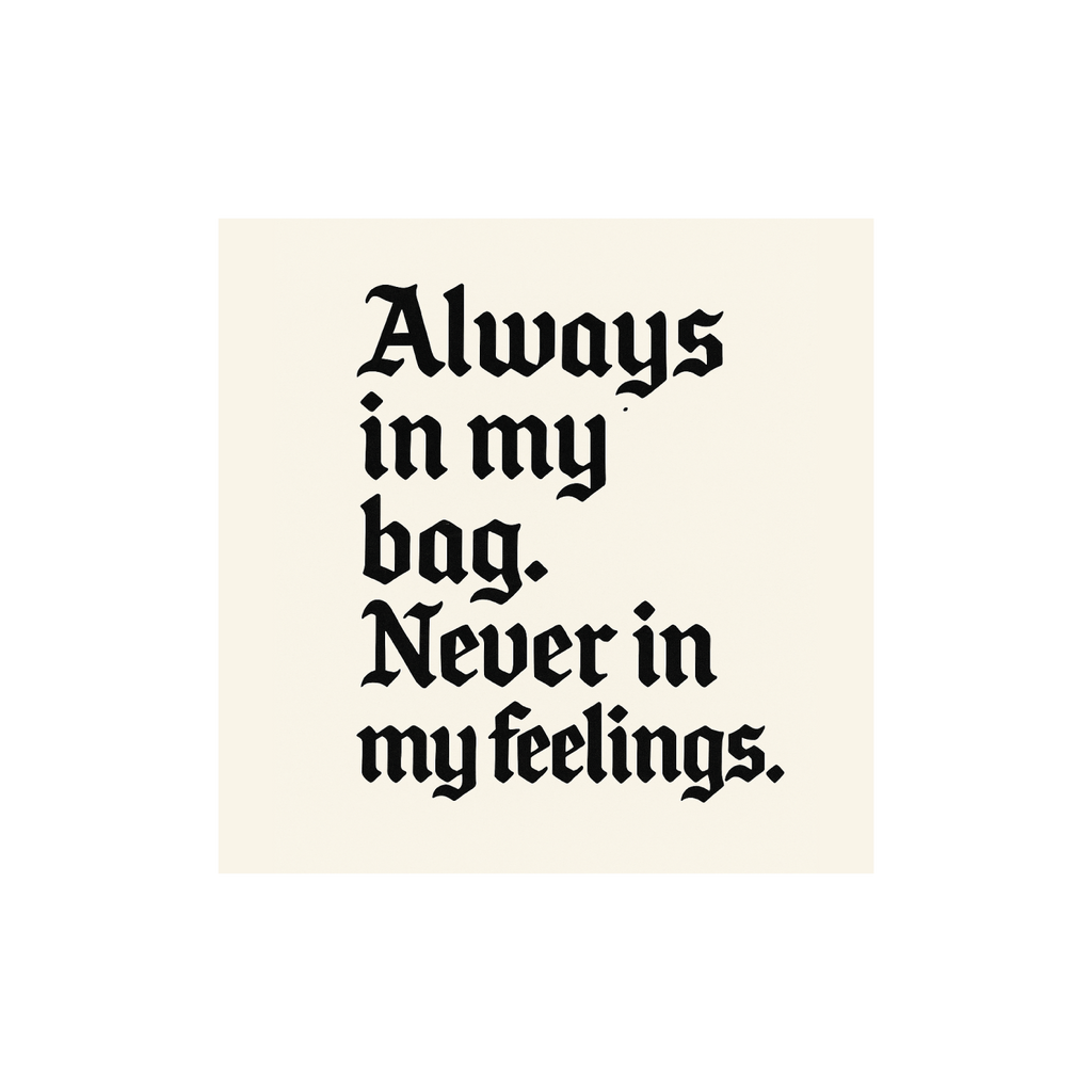 Always in my bad