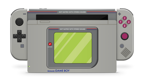 Nintendo Switch 2017 Skin Retro Game boy