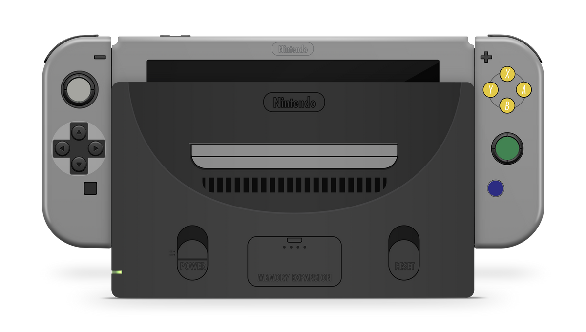 Nintendo Switch 2017 Skin Retro N64