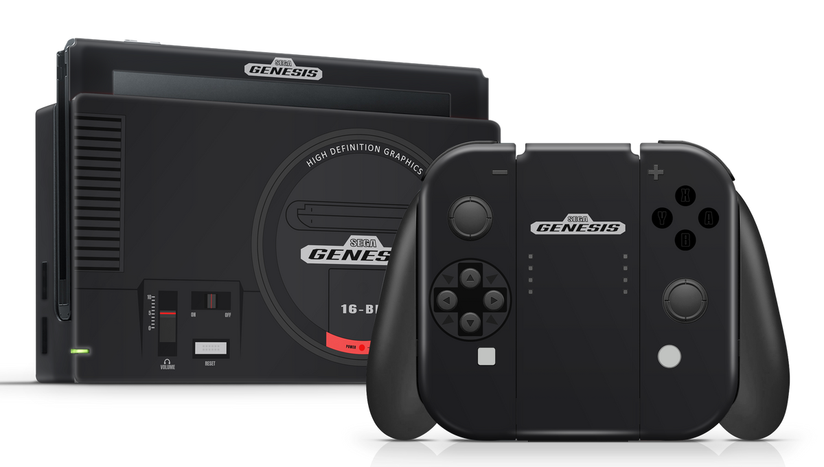 Nintendo Switch 2017 Skin Retro Genisis