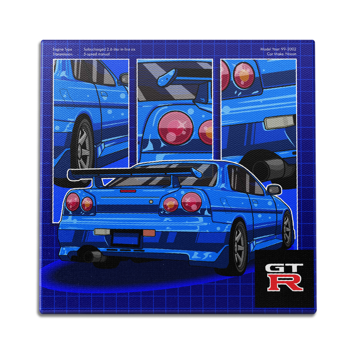 GTR 3 Panel Wall Art