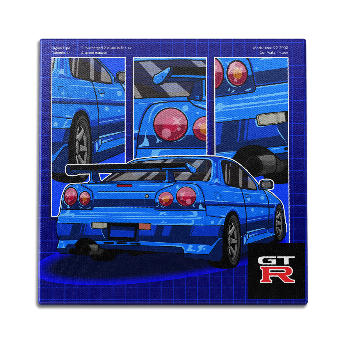 GTR 3 Panel Wall Art