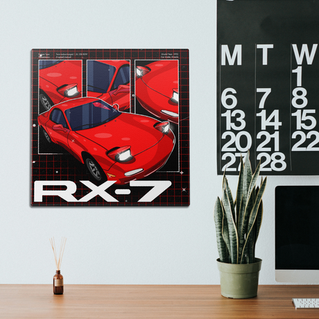 RX-7 3 Panel Wall Art