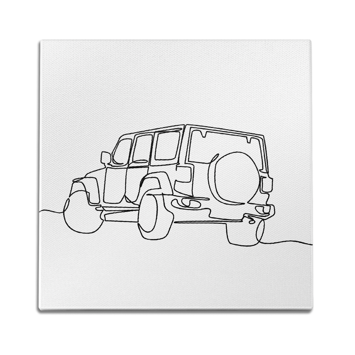 Jeep Line Art Wall Art