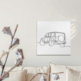 Jeep Line Art Wall Art