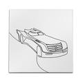 Bat Mobile Line Art Wall Art