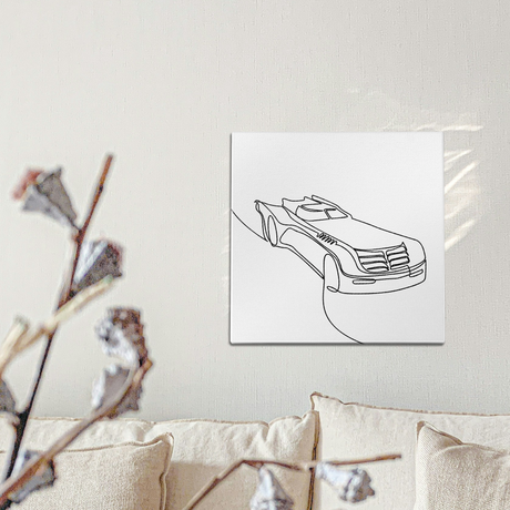 Bat Mobile Line Art Wall Art