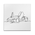 Lambo Line Art Wall Art