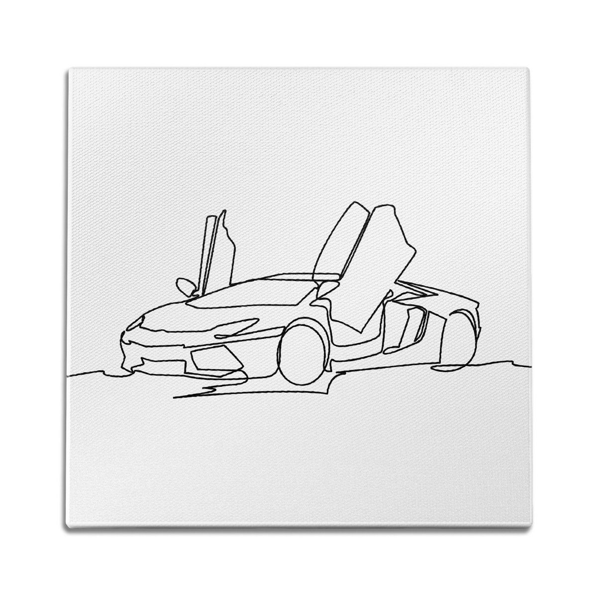 Lambo Line Art Wall Art