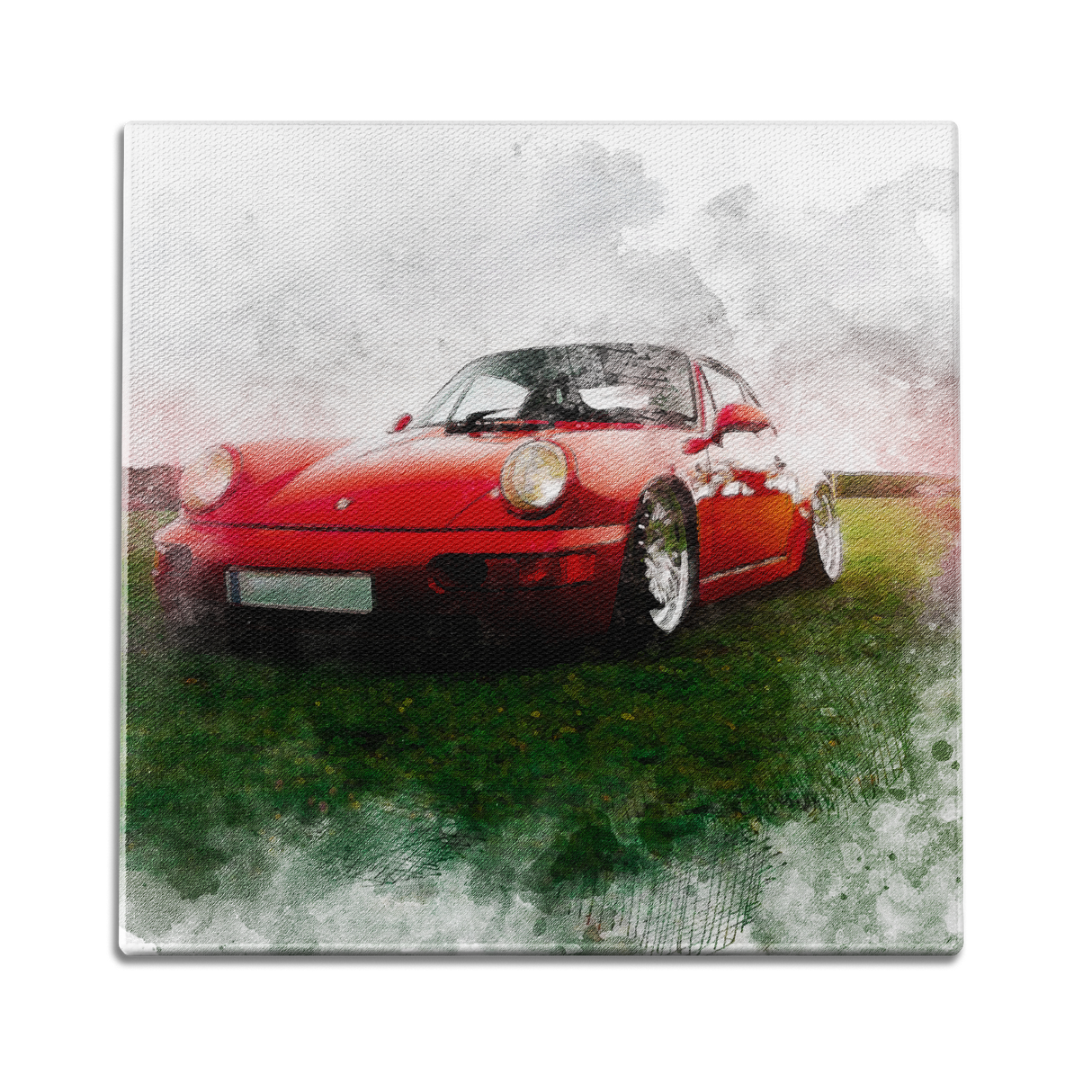 Porsche Water Color Wall Art