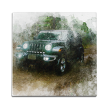 Jeep Water Color Wall Art